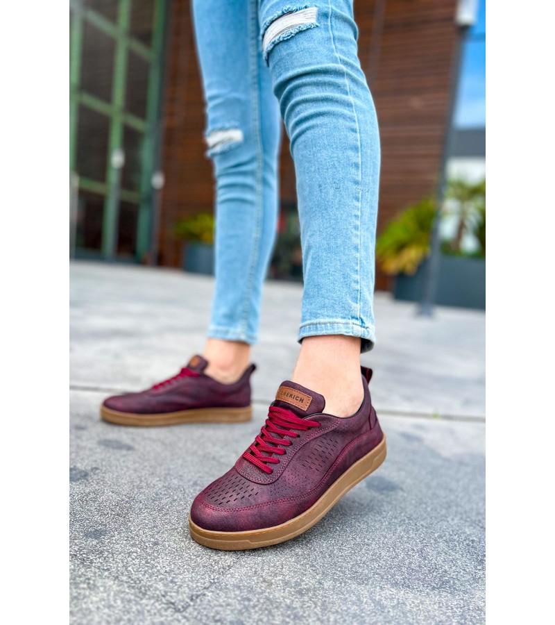CH157 CKT Retro Erkek Ayakkabı BORDO