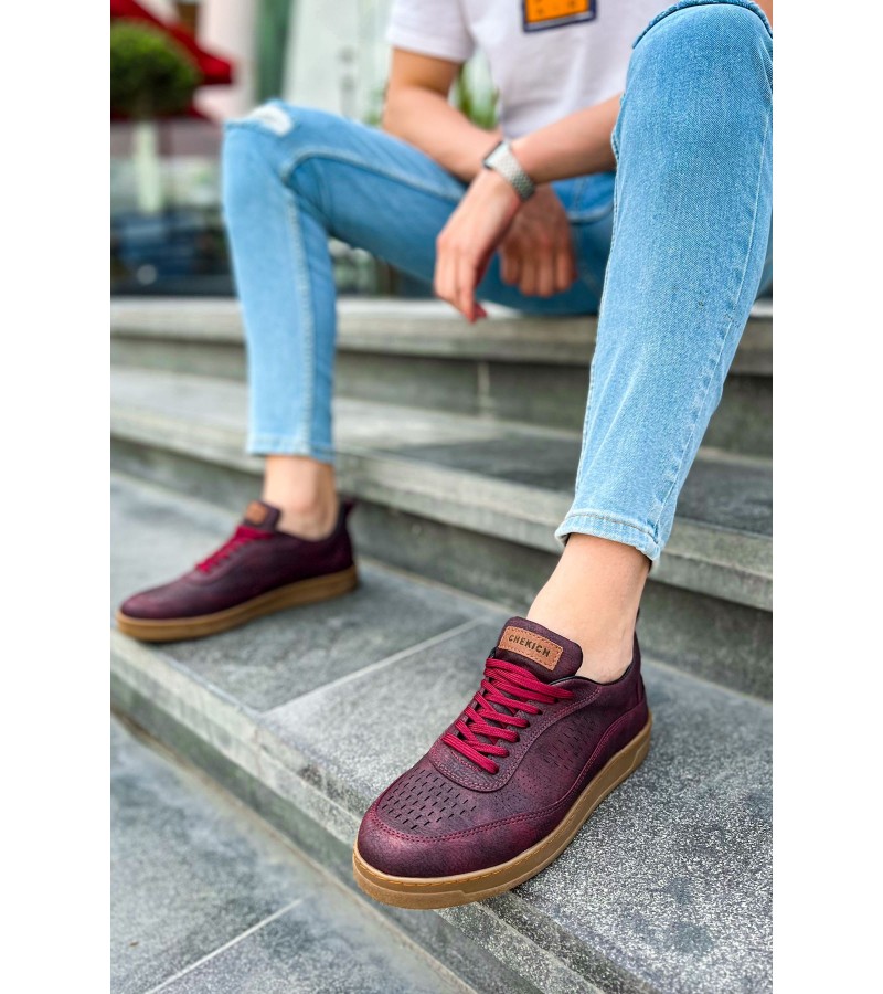 CH157 CKT Retro Erkek Ayakkabı BORDO