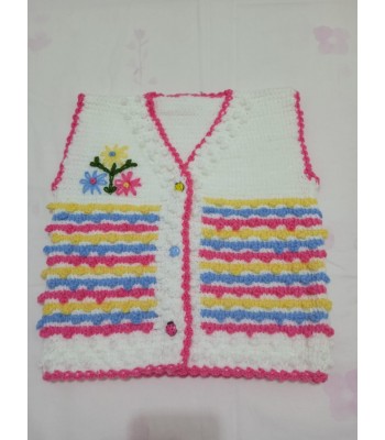 Bebek el örgüsü yelek 