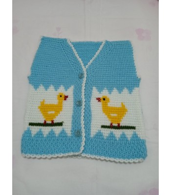 Bebek el örgüsü yelek 