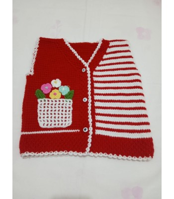 Bebek el örgüsü yelek 