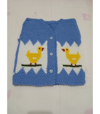 Bebek el örgüsü yelek 
