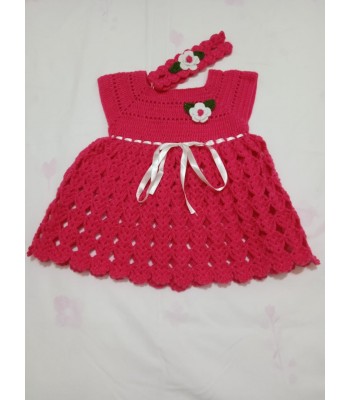 Bebek el örgüsü elbise 