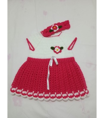 Bebek el örgüsü elbise 