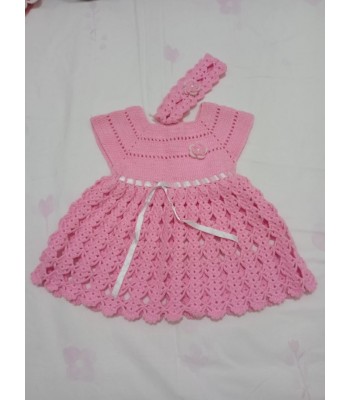 Bebek el örgüsü elbise 