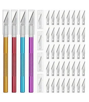 Kretuar Bıçak Rolyef kesim bıçağı 4 lü set 