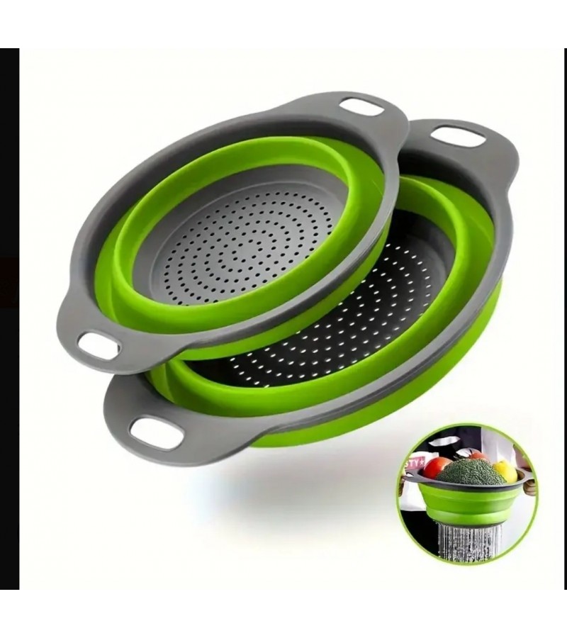2 adet Katlanabilir Süzgeçler Katlanabilir Elek Yuvarlak 2 adet Katlanabilir Süzgeçler Katlanabilir Elek Yuvarlak