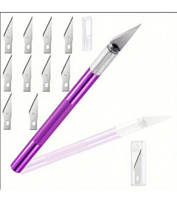 Rölyef kesim Kretuar bıçağı + 10 adet yedek uc 