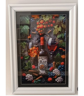 Rölyef tablo Bar tek kat paspartu 28*38