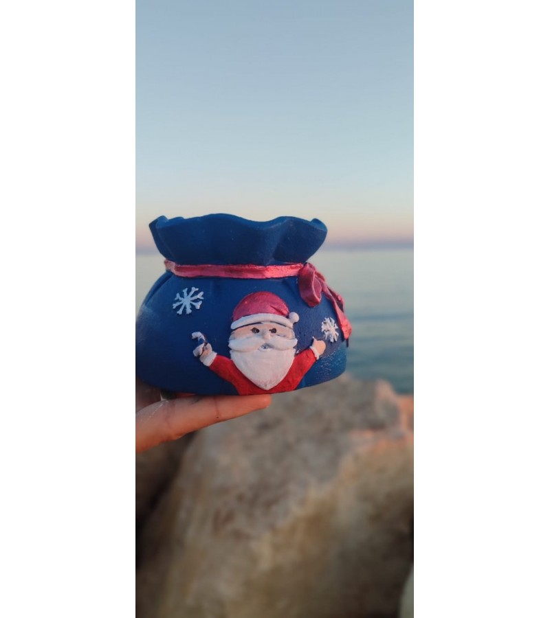 Noel baba saksı