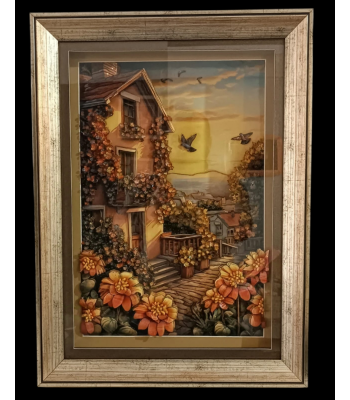 Ev Manzara Rolyef Tablo 35x50