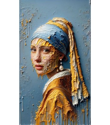 Kanvas tablo İnci Küpeli Kız  50x 70